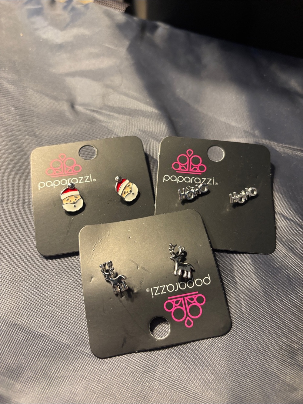 Paparazzi Silver Holiday Earring Trio